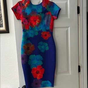 Felicity & Coco Colorful Floral Midi Dress